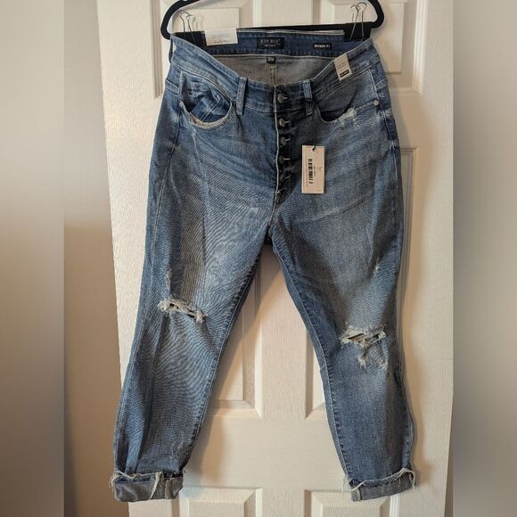 Judy Blue Denim - Women's Distressed Blue Jeans